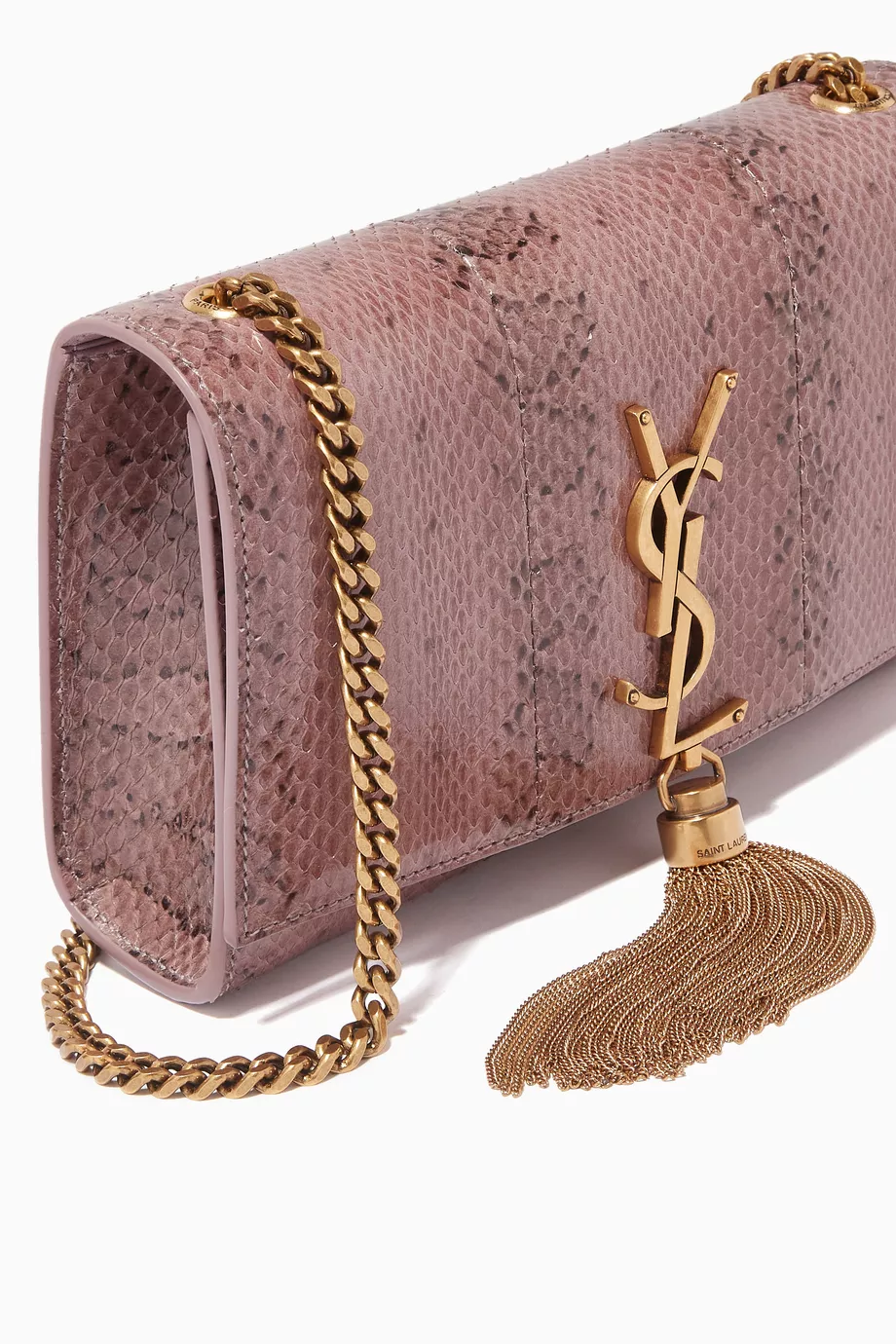 Ysl pink snakeskin bag online