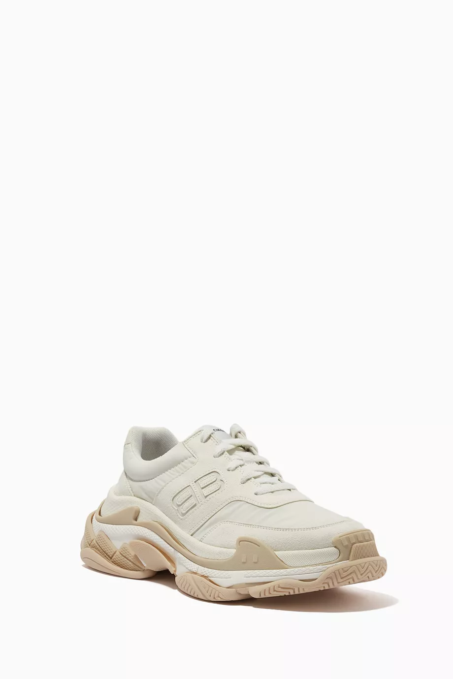 Balenciaga triple s white suede new arrivals