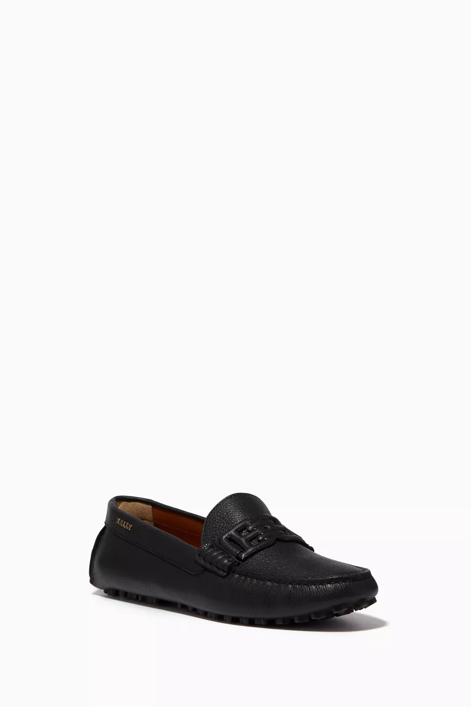 Buy Bally Black Leyla B chain Loafers in Leather for Women in UAE Ounass