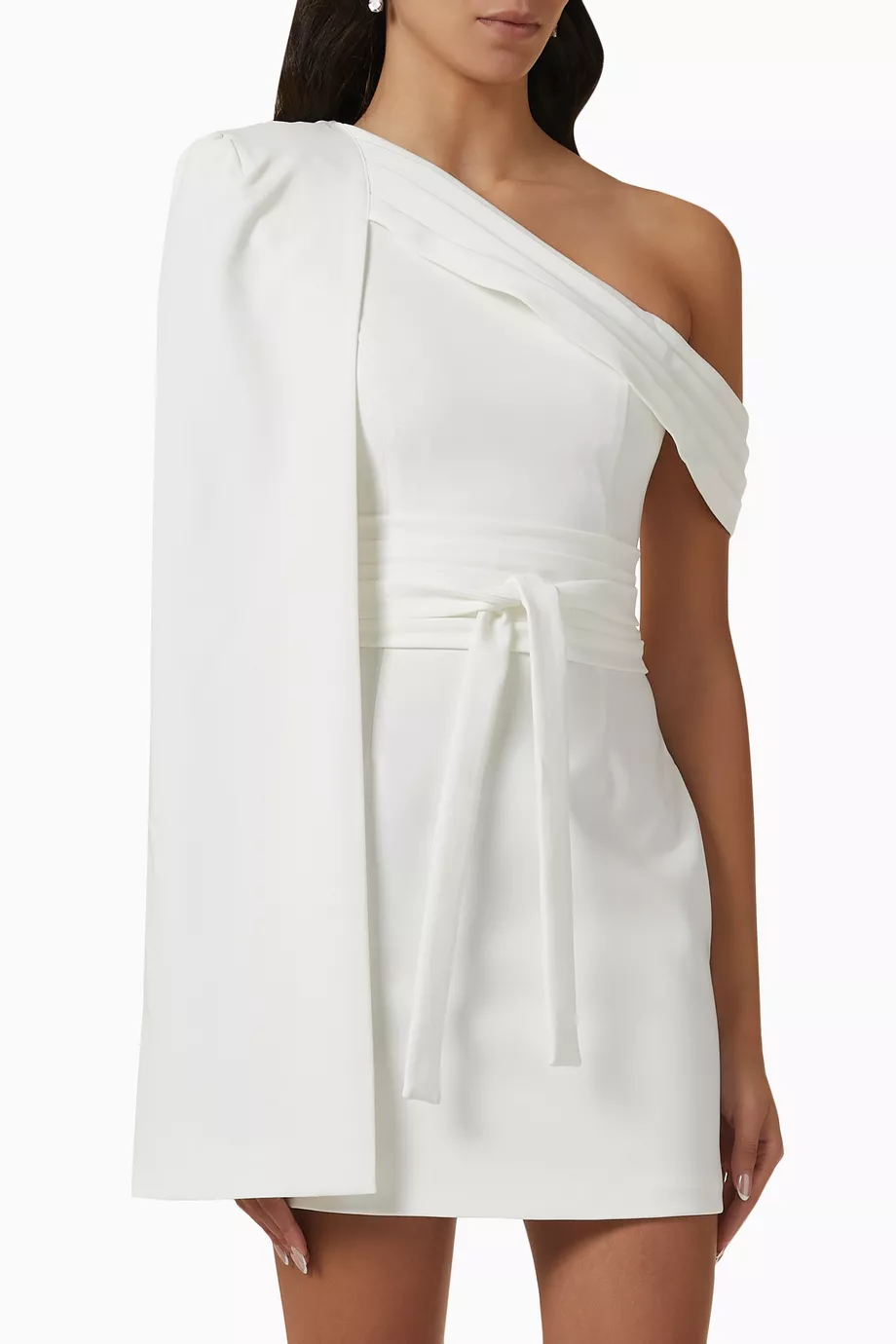 Langcom?, buy lavish alice one shoulder cape sleeve dress