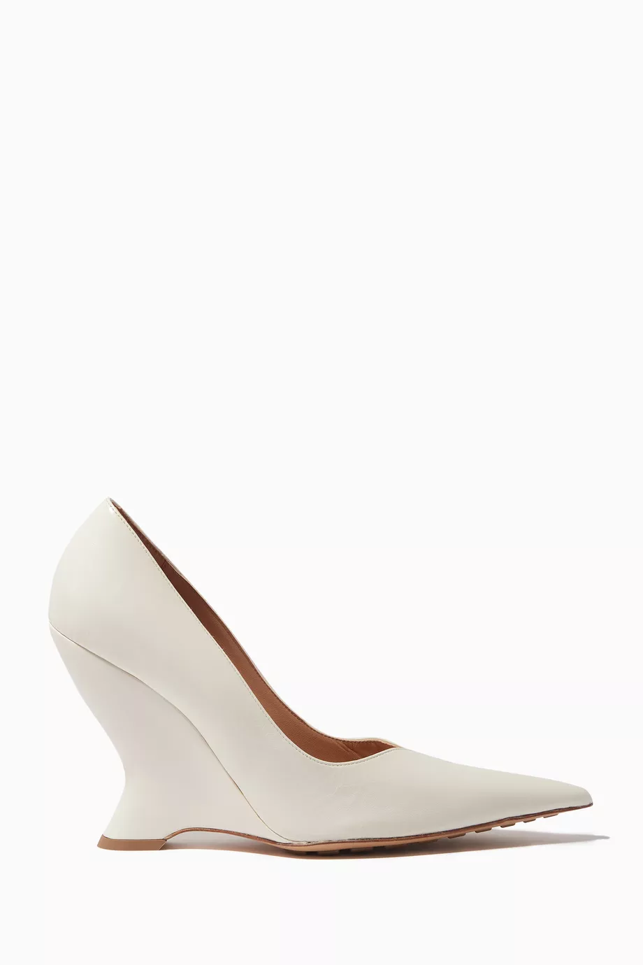 White wedge pumps sales