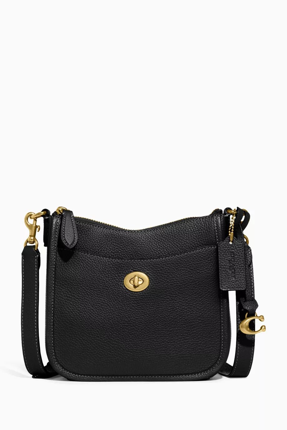 Buy Coach Black Chase 19 Crossbody Bag in Pebbled Leather for Women in UAE Ounass