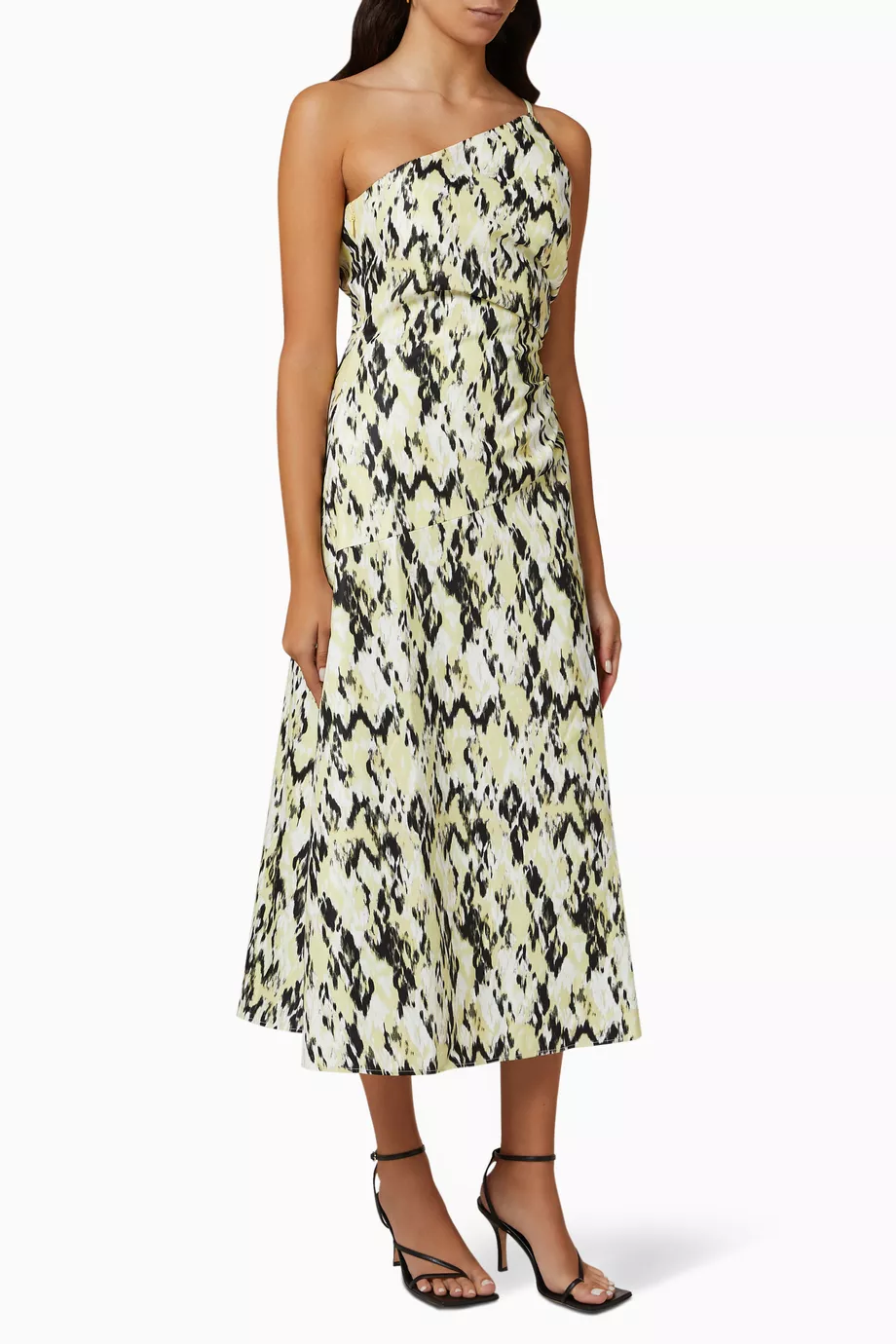 One shoulder grecian top dress