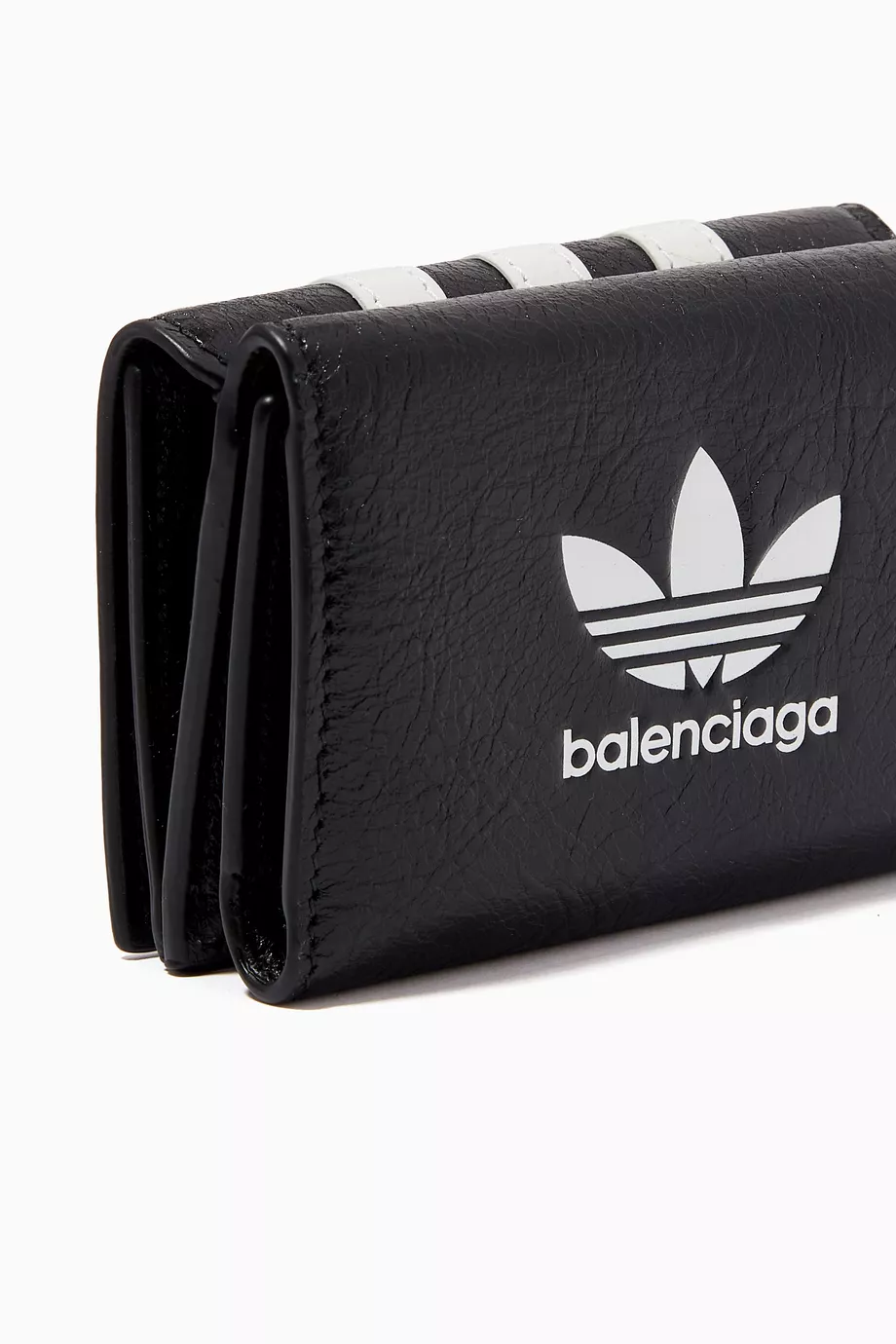 Buy Balenciaga Black x Adidas Logo Mini Wallet in Leather for Men