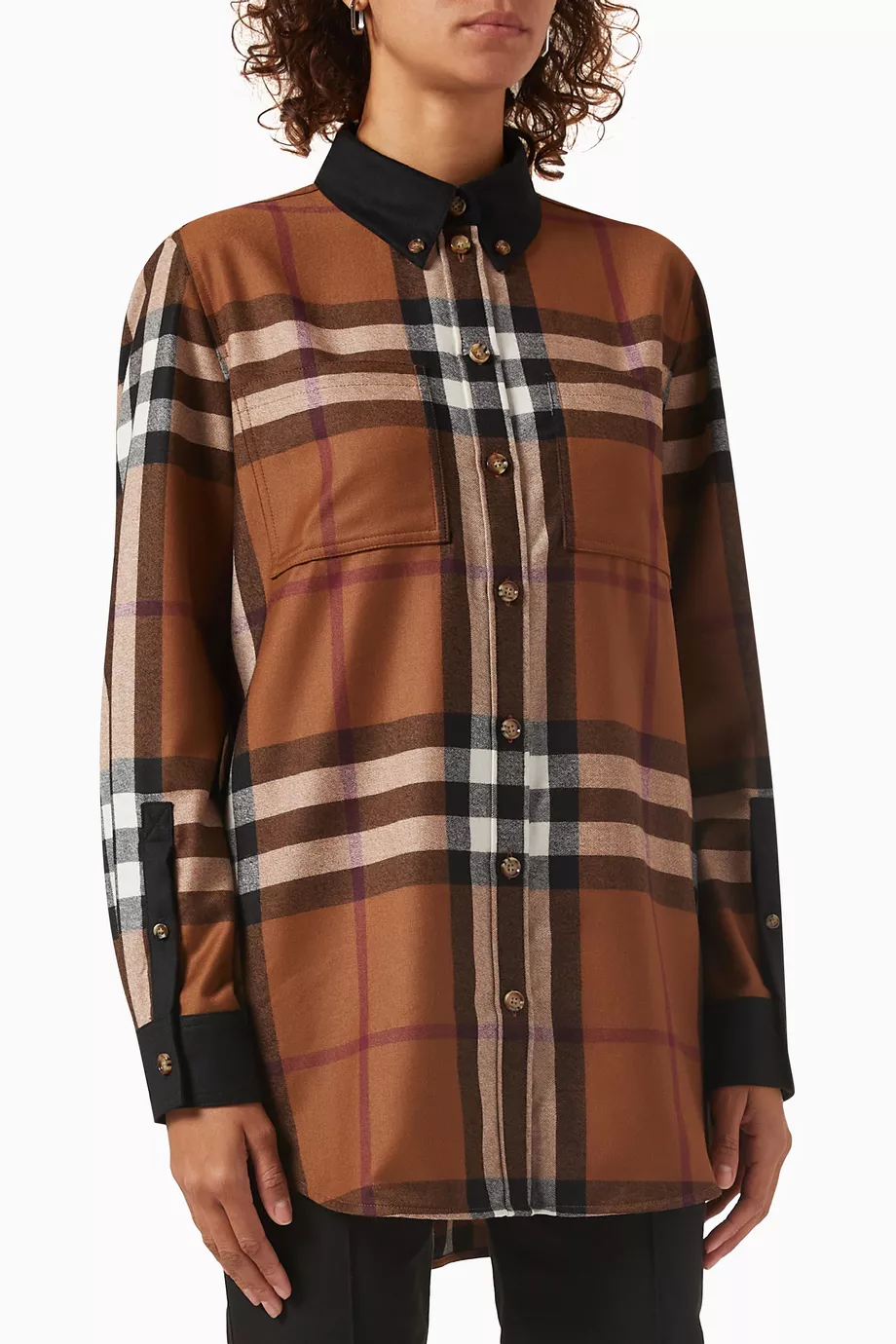 Oversized check shirt dress online