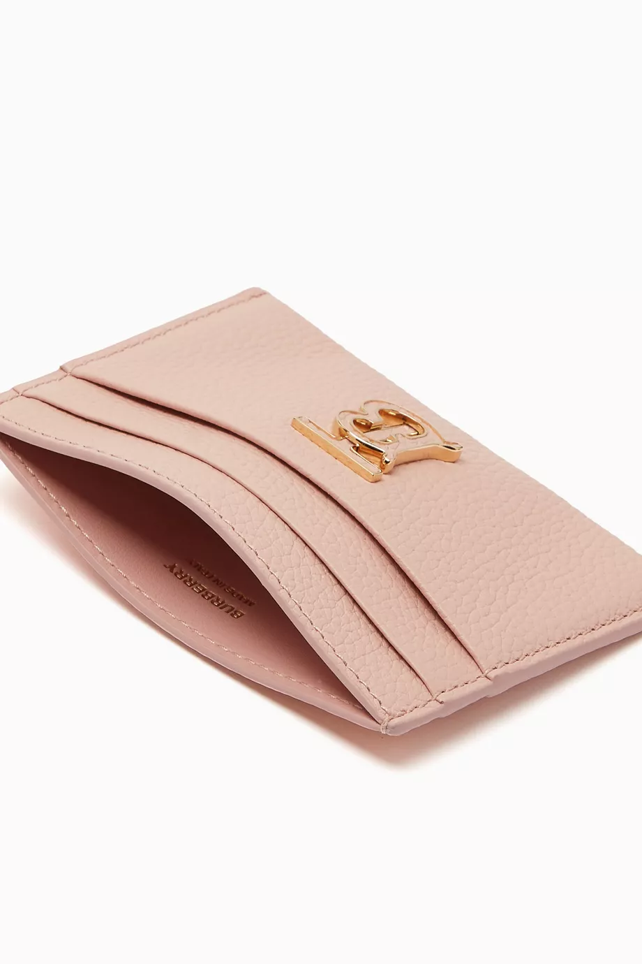Burberry card deals holder pink
