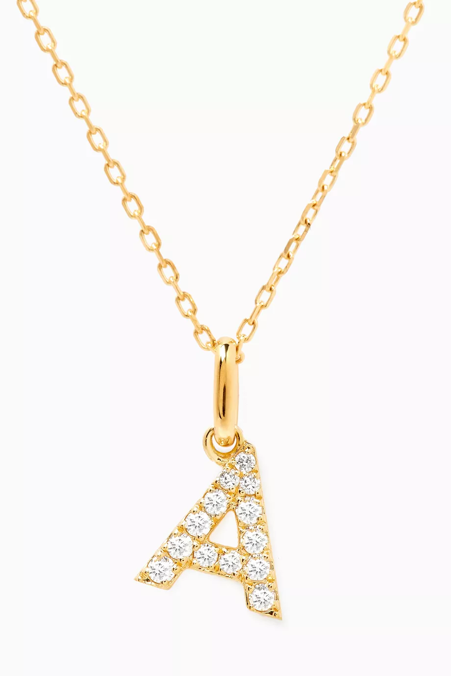 Diamond sales letter necklace