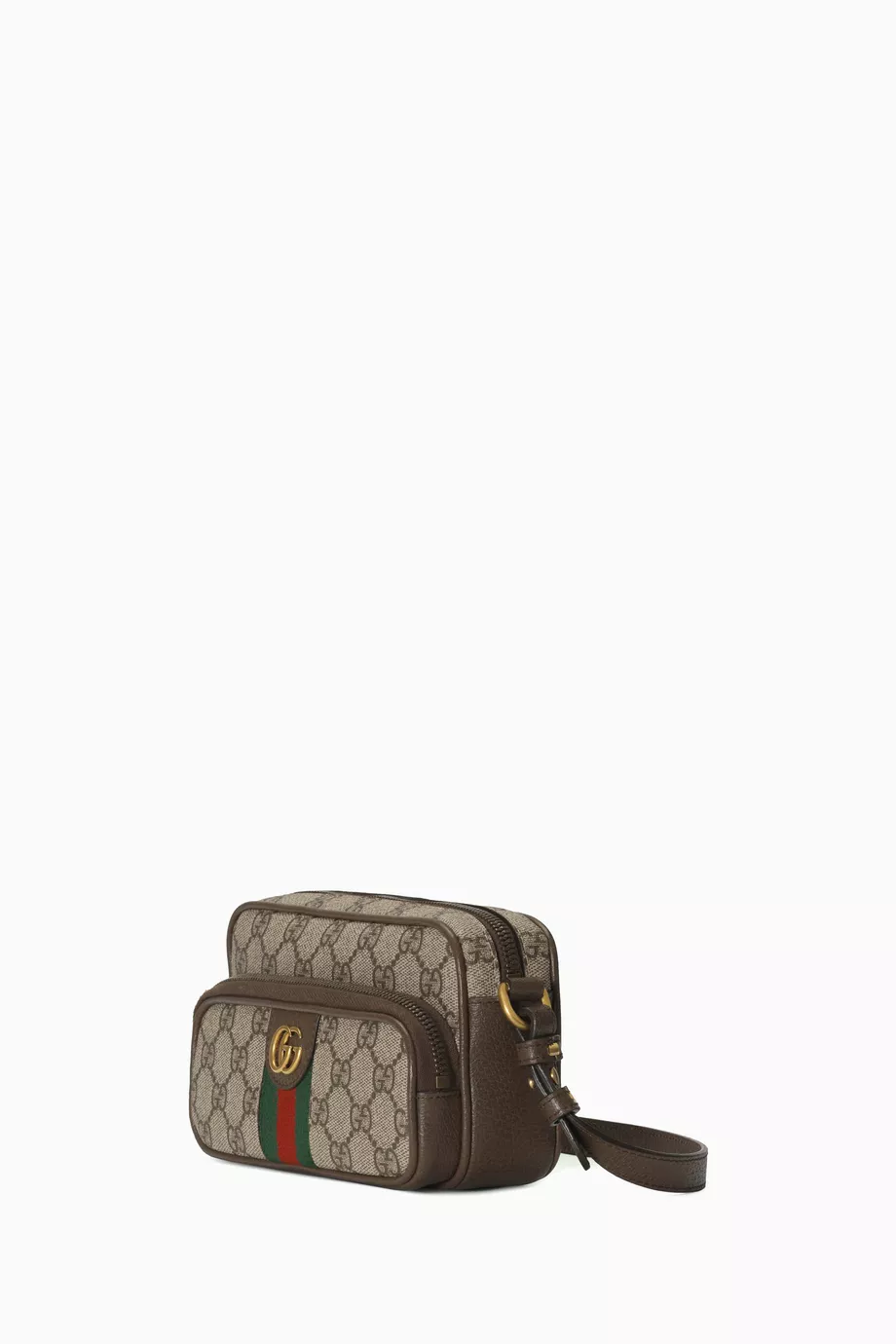 Buy Gucci Brown Ophidia Mini Bag in Leather Canvas for Men in