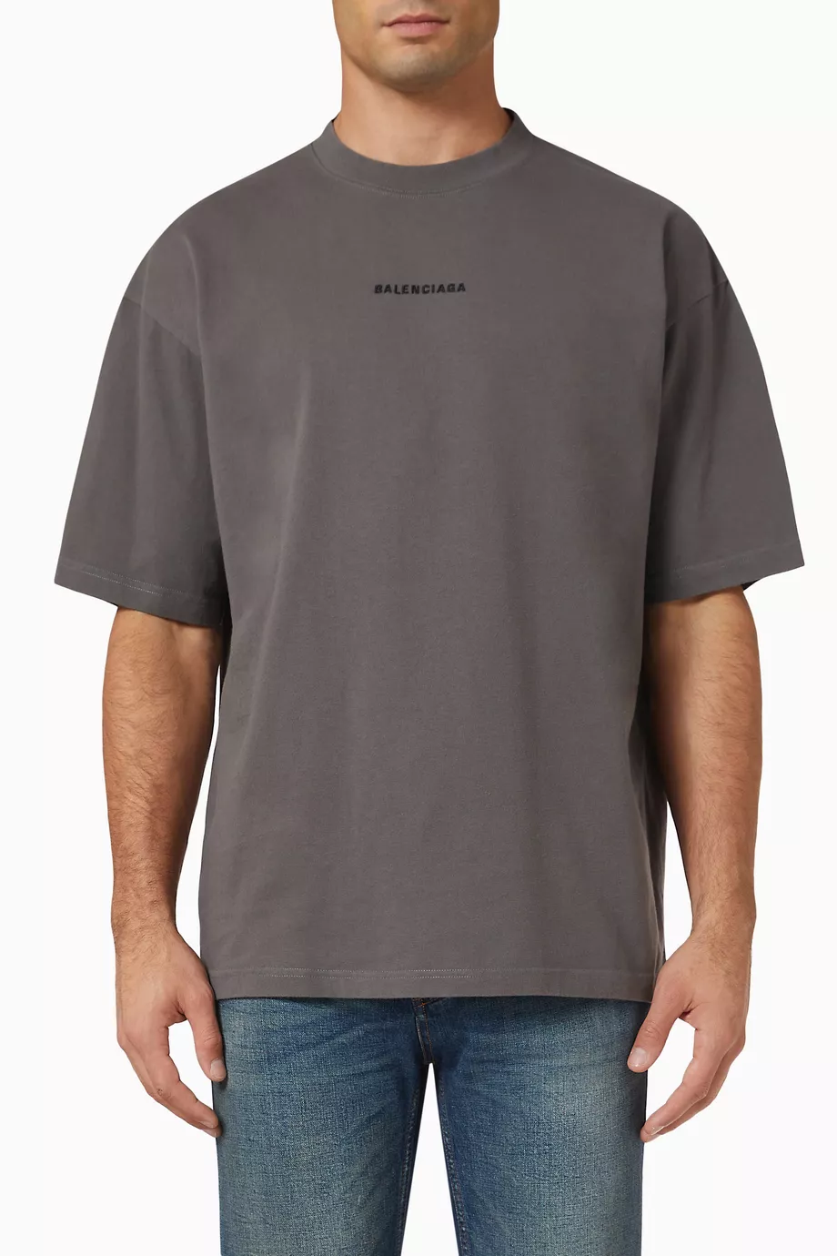 Balenciaga t shirt mens grey outlet