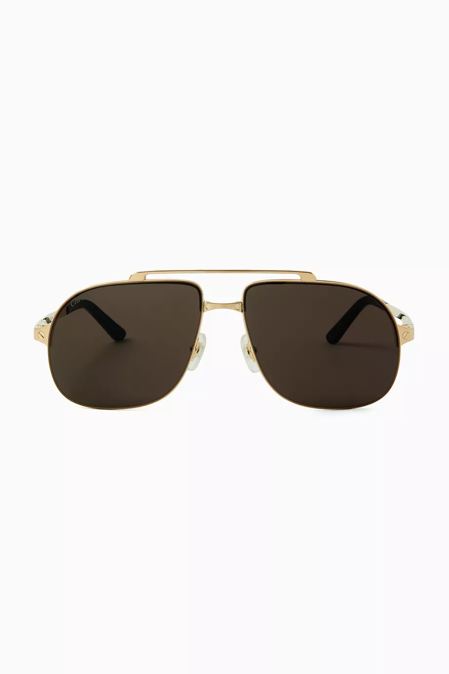Buy Cartier Gold Aviator Sunglasses in Metal for Men in UAE Ounass
