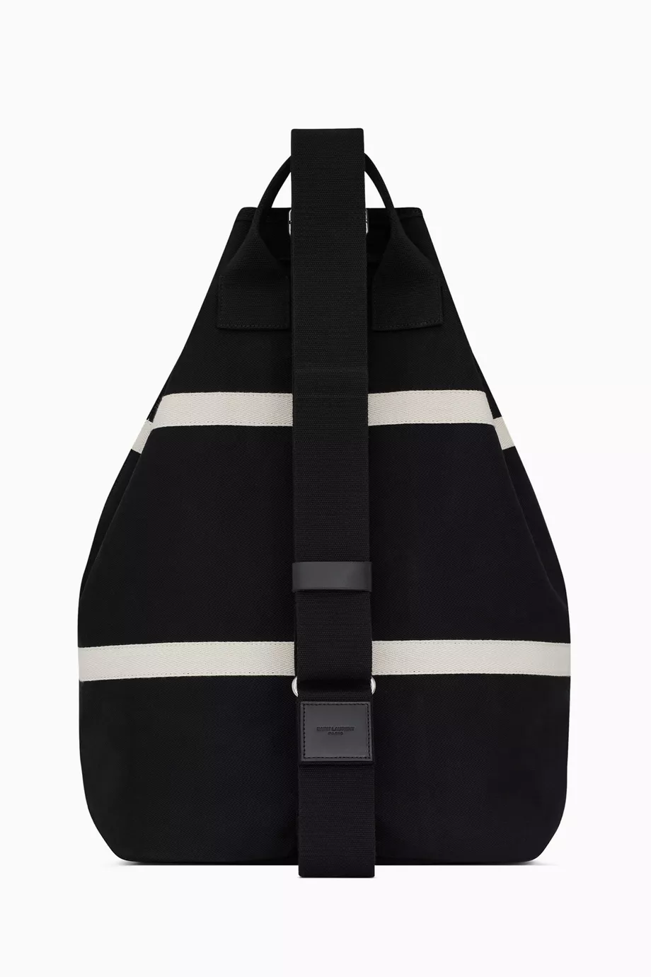 Buy SAINT LAURENT Black Rive Gauche Sling Bag in Canvas for