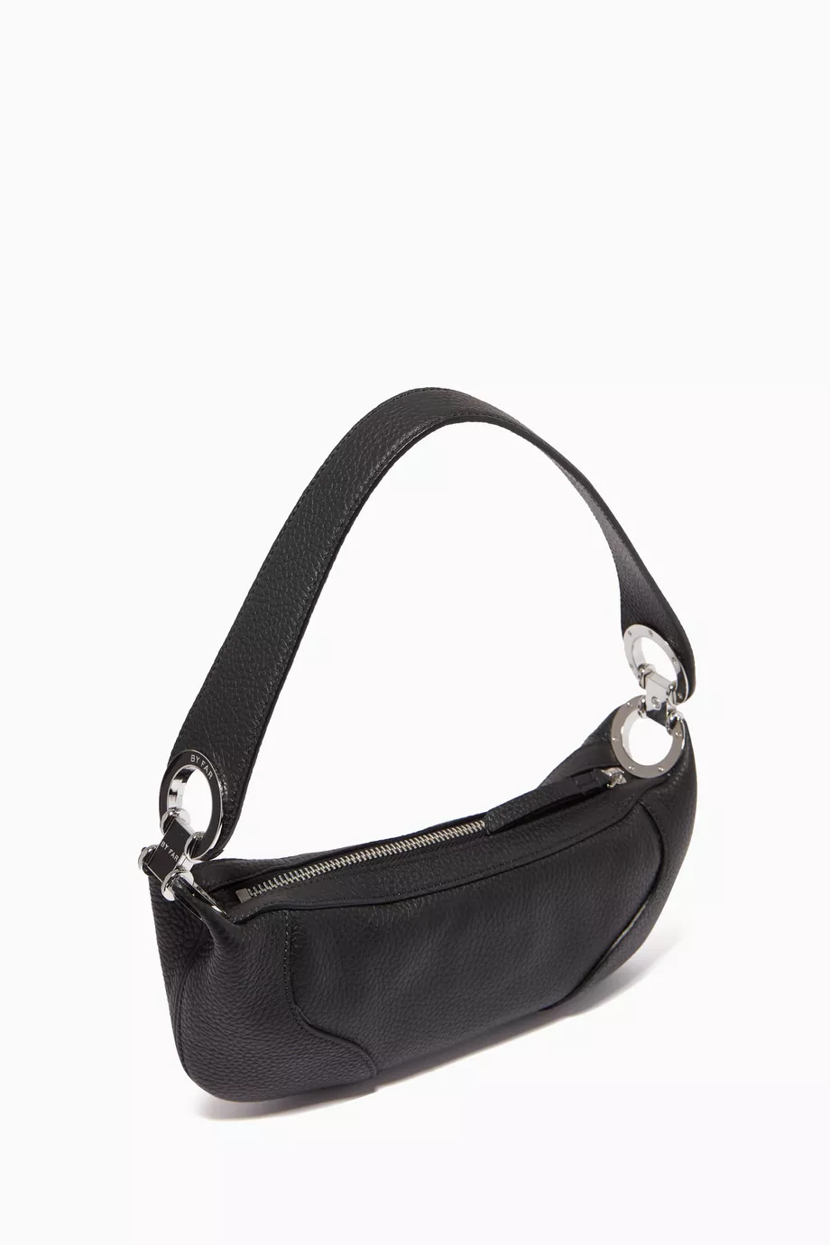 Buy BY FAR Black Mini Amira Shoulder Bag in Leather for Women in