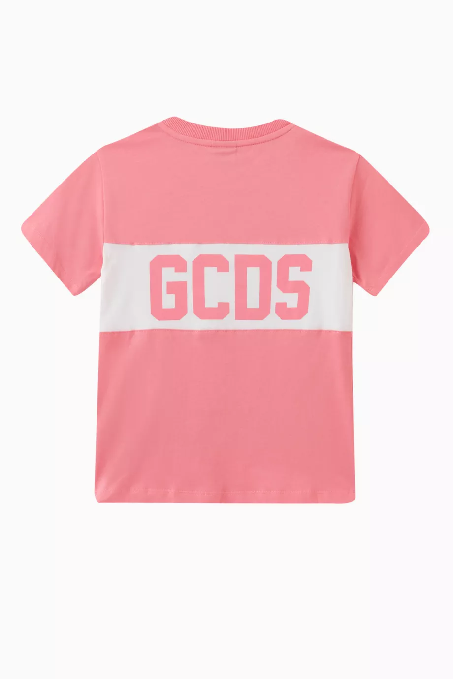 Buy GCDS Pink Logo Print T shirt in Cotton for Girls in UAE Ounass