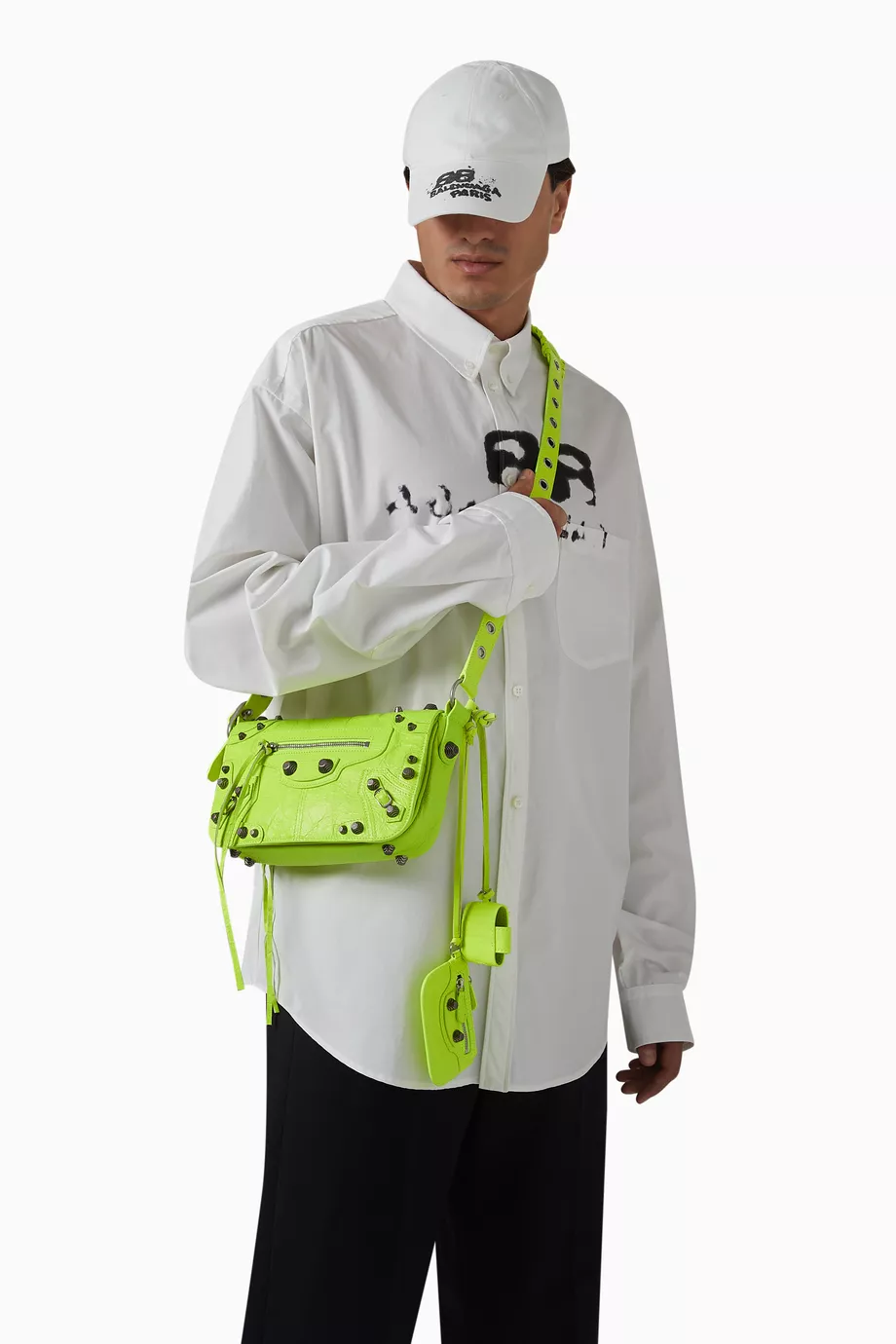 Balenciaga neon 2025 fanny pack