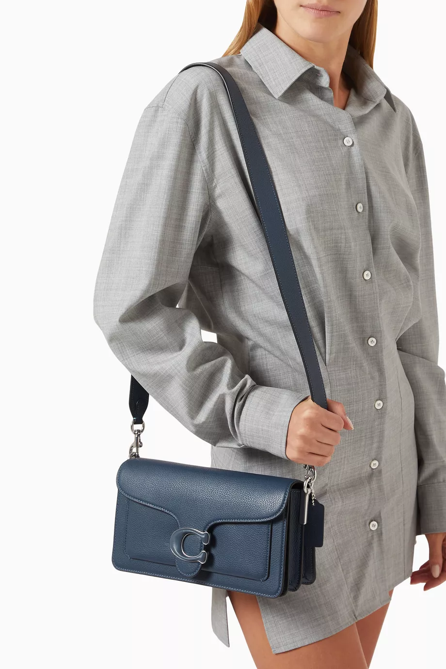Buy Coach Blue Tabby 26 Shoulder Bag in Leather for Women in UAE