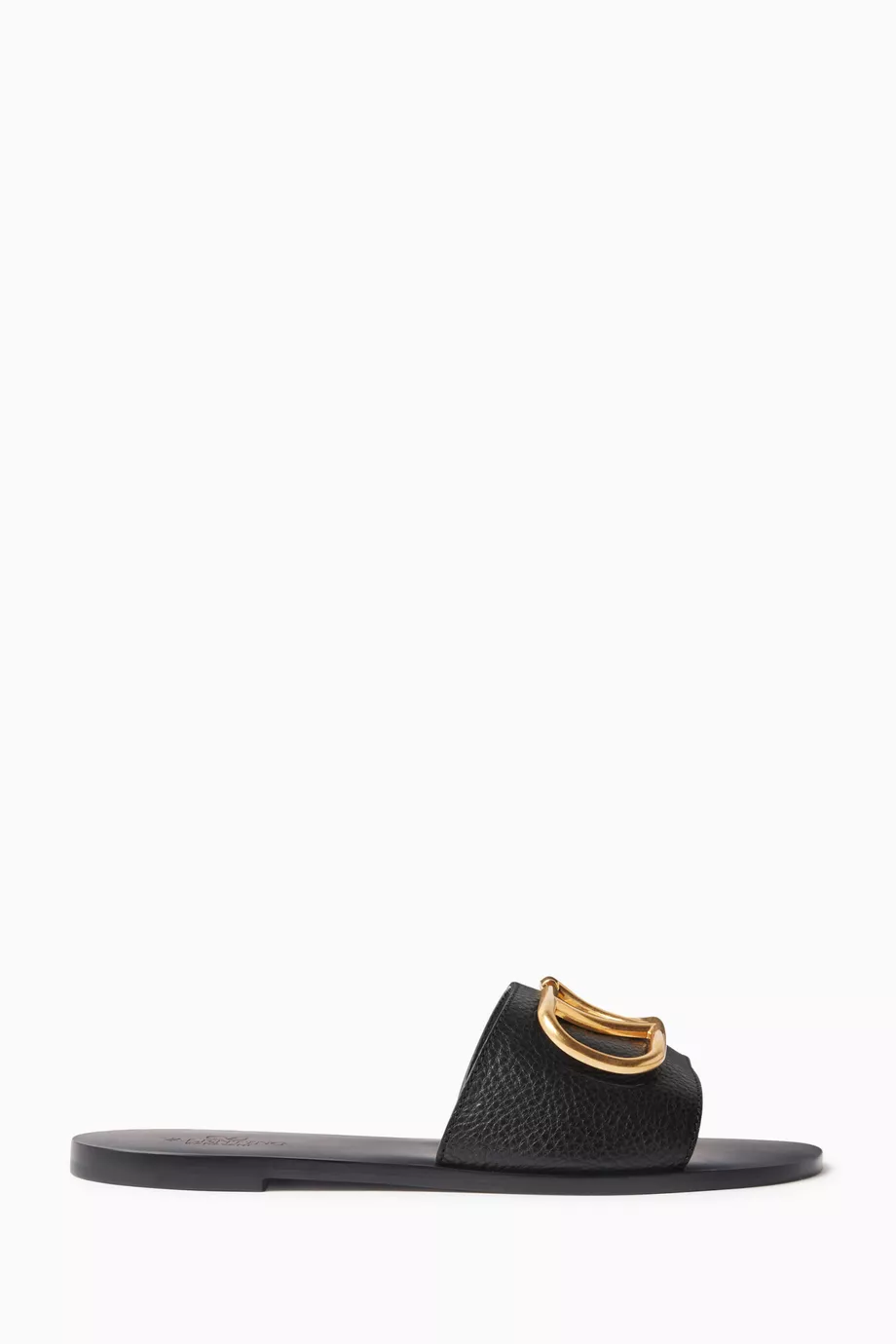 Valentino black slippers store