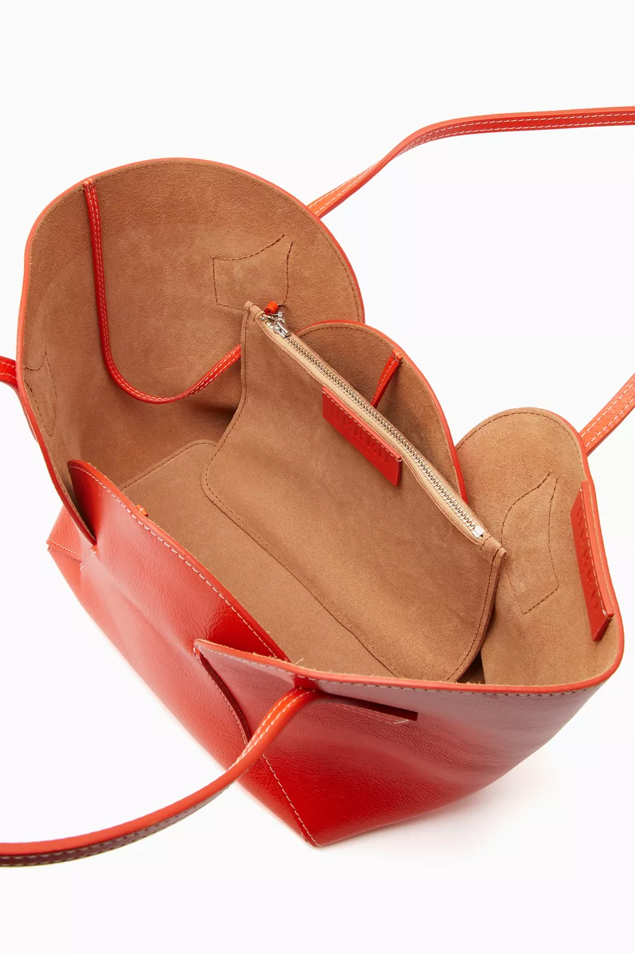 Orange leather bags discount