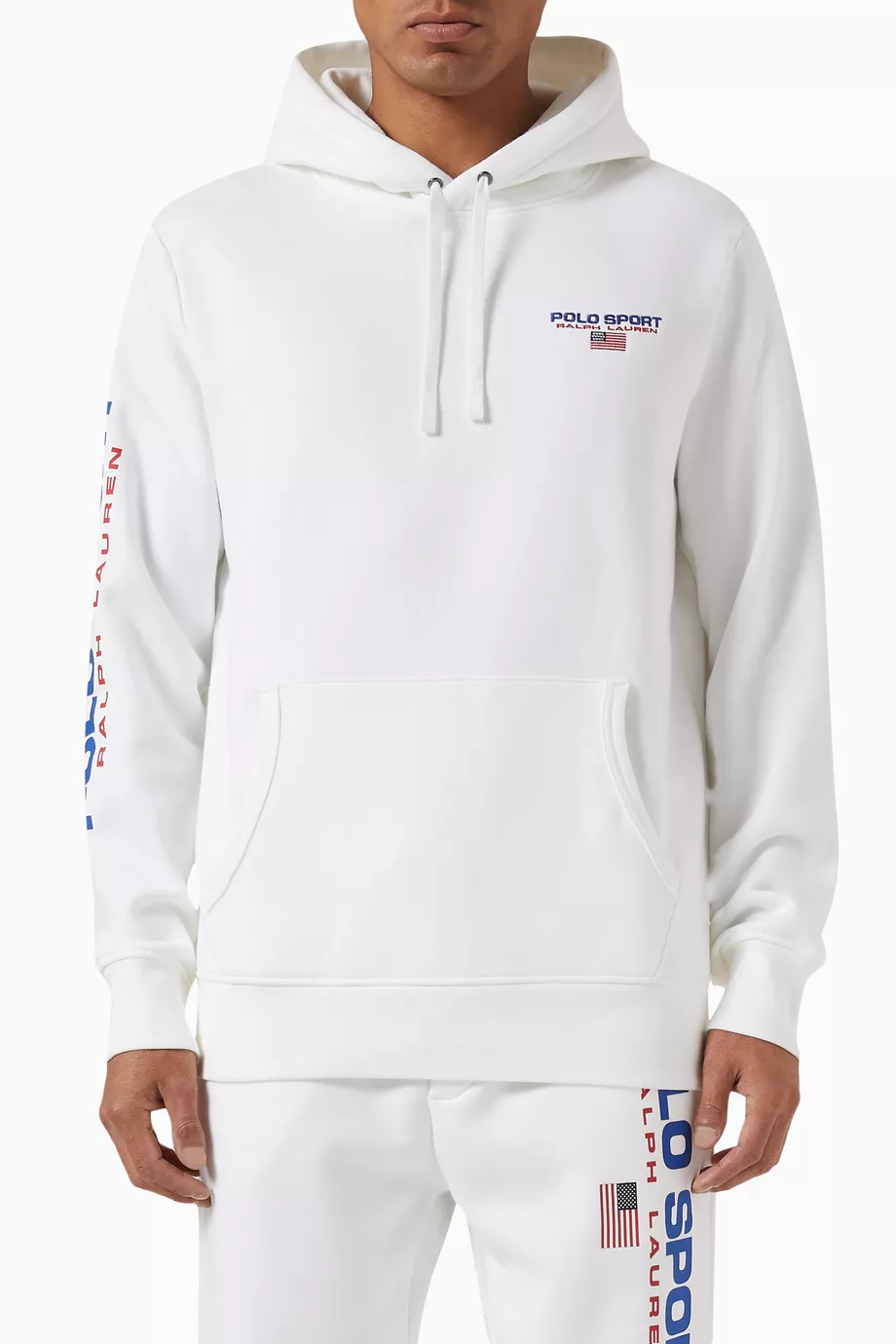 White clearance polo hoodie