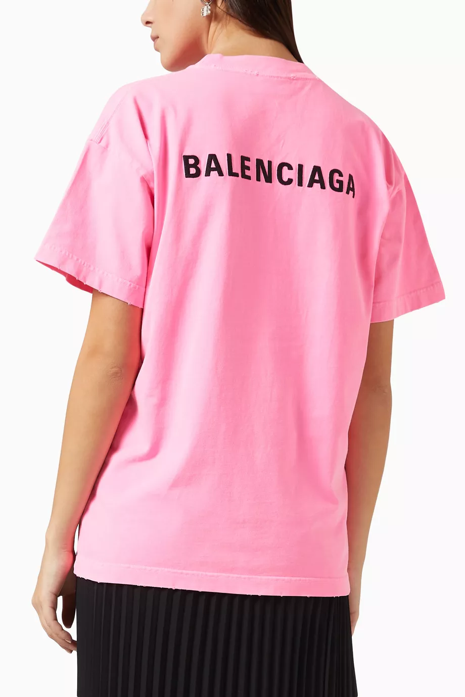 Balenciaga pink sales t shirt