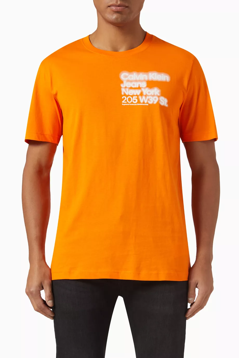 Calvin klein shirt on sale orange