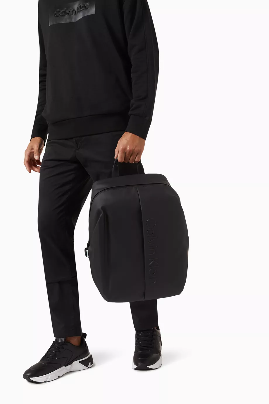 Calvin klein coated canvas backpack store