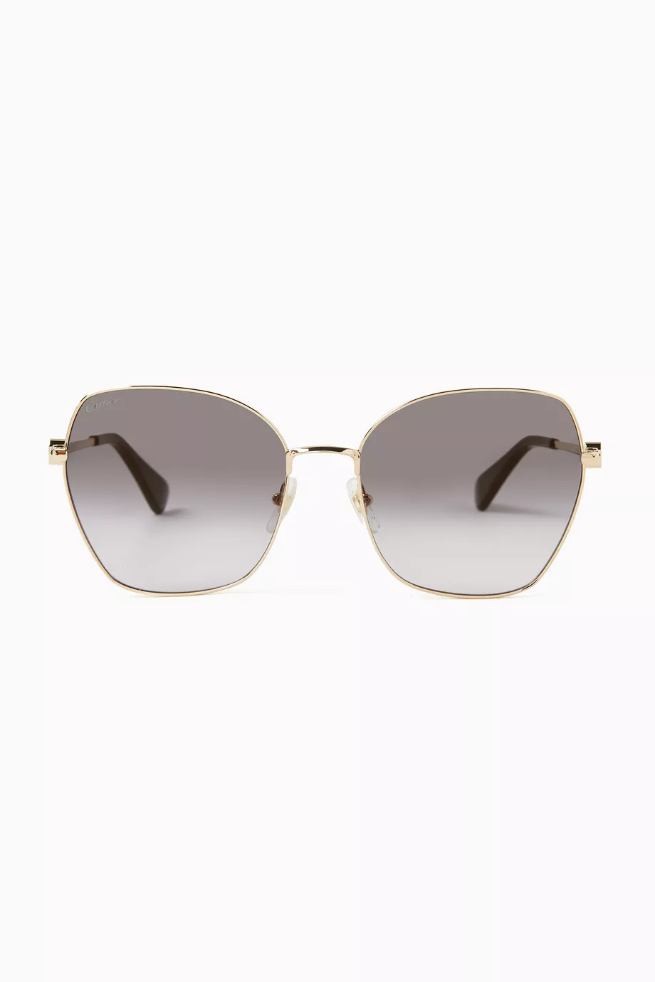 Buy Cartier Gold Cat eye Sunglasses in Metal for Women in UAE Ounass