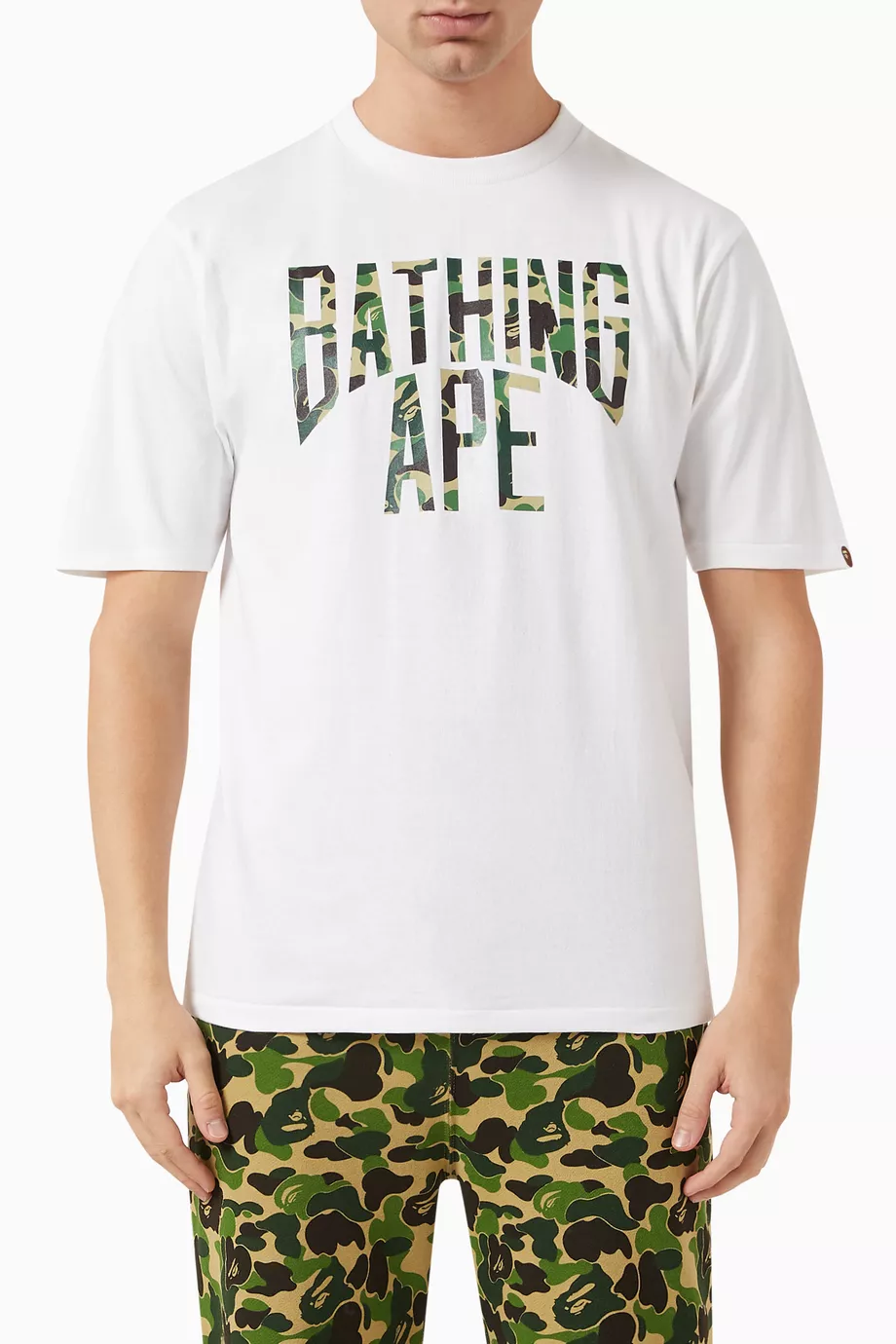 Bathing ape camo t shirt sale
