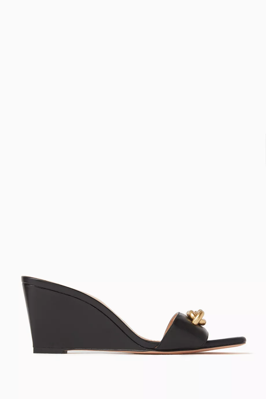 Coach black wedges top
