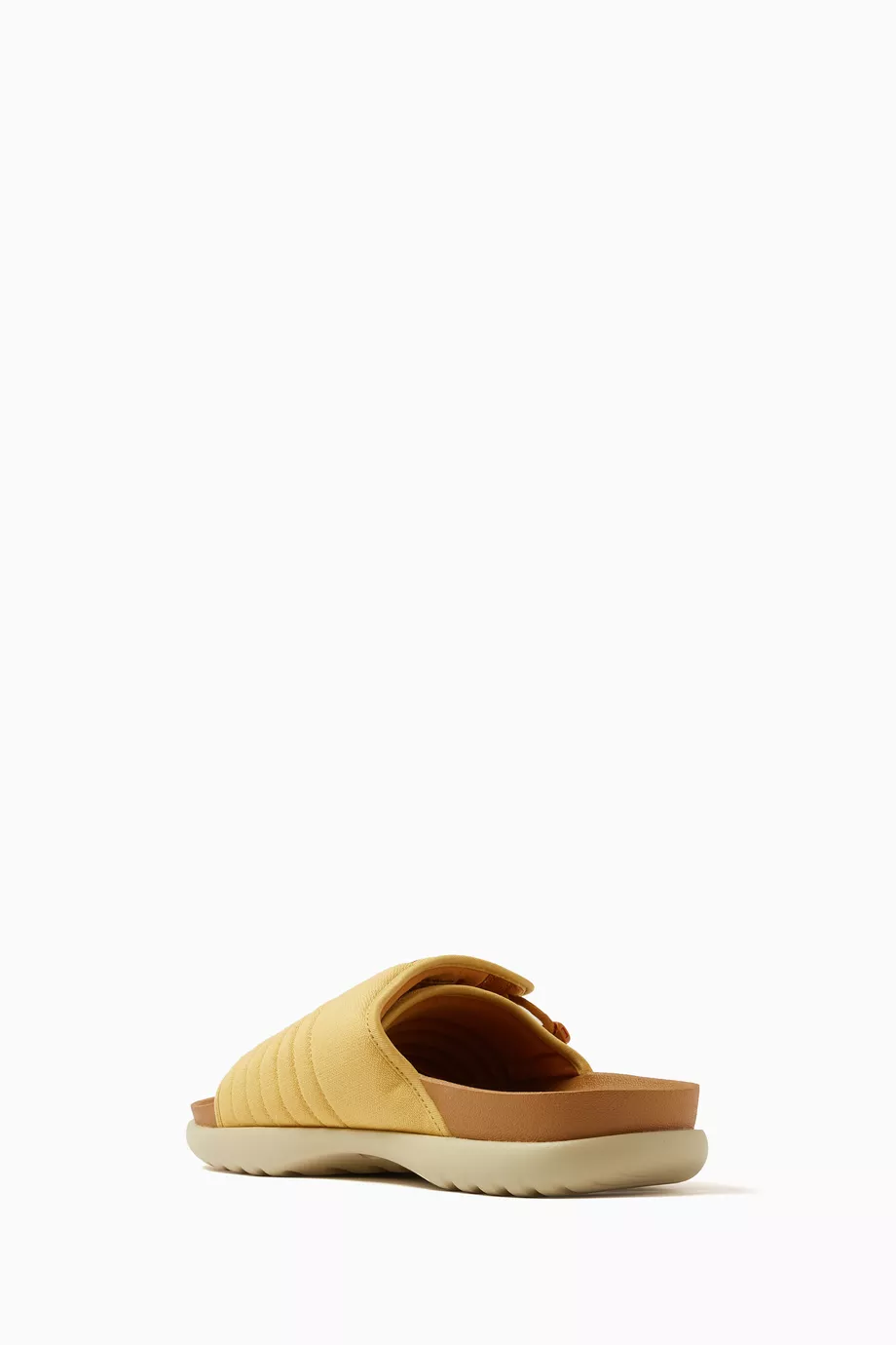 Gold hotsell nike slippers