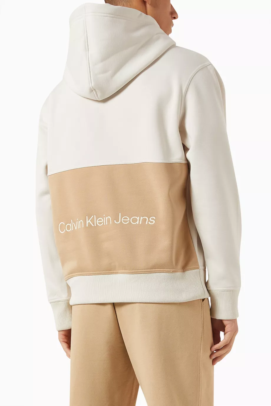 Calvin klein beige hoodie new arrivals