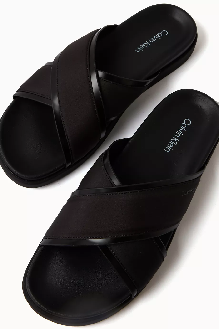 Buy Calvin Klein Black City Criss cross Sandals for Men in UAE