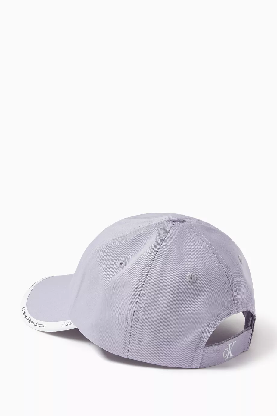 Buy Calvin Klein Purple Logo detail Baseball Cap in Cotton for