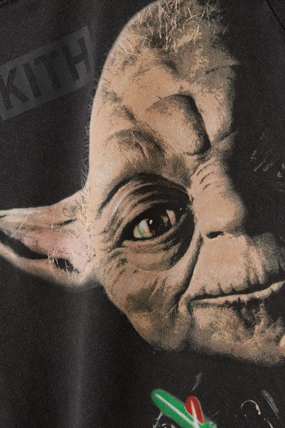 Buy Kith Black x Star Wars™ Yoda Vintage T-shirt in Cotton-jersey