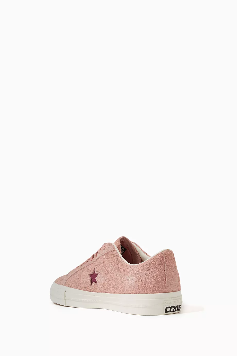 Converse pink cheap suede sneakers
