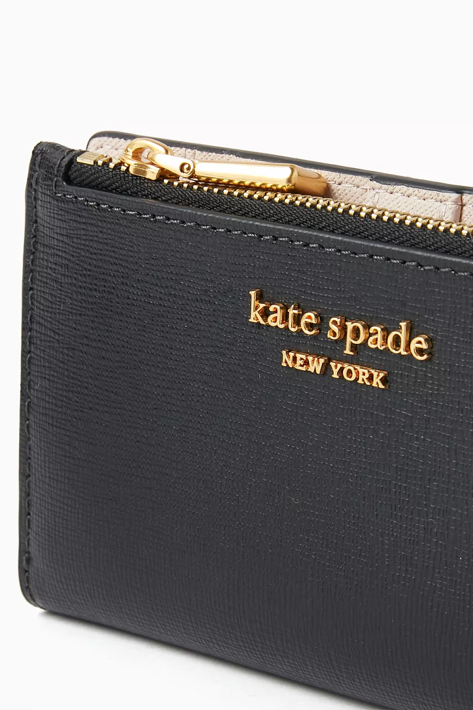 Buy Kate Spade New York Black Small Morgan Slim Bifold Wallet in Leather for Women in UAE Ounass