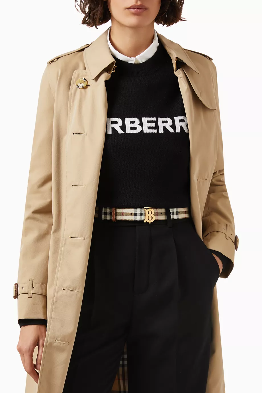 Burberry jacket sales belt