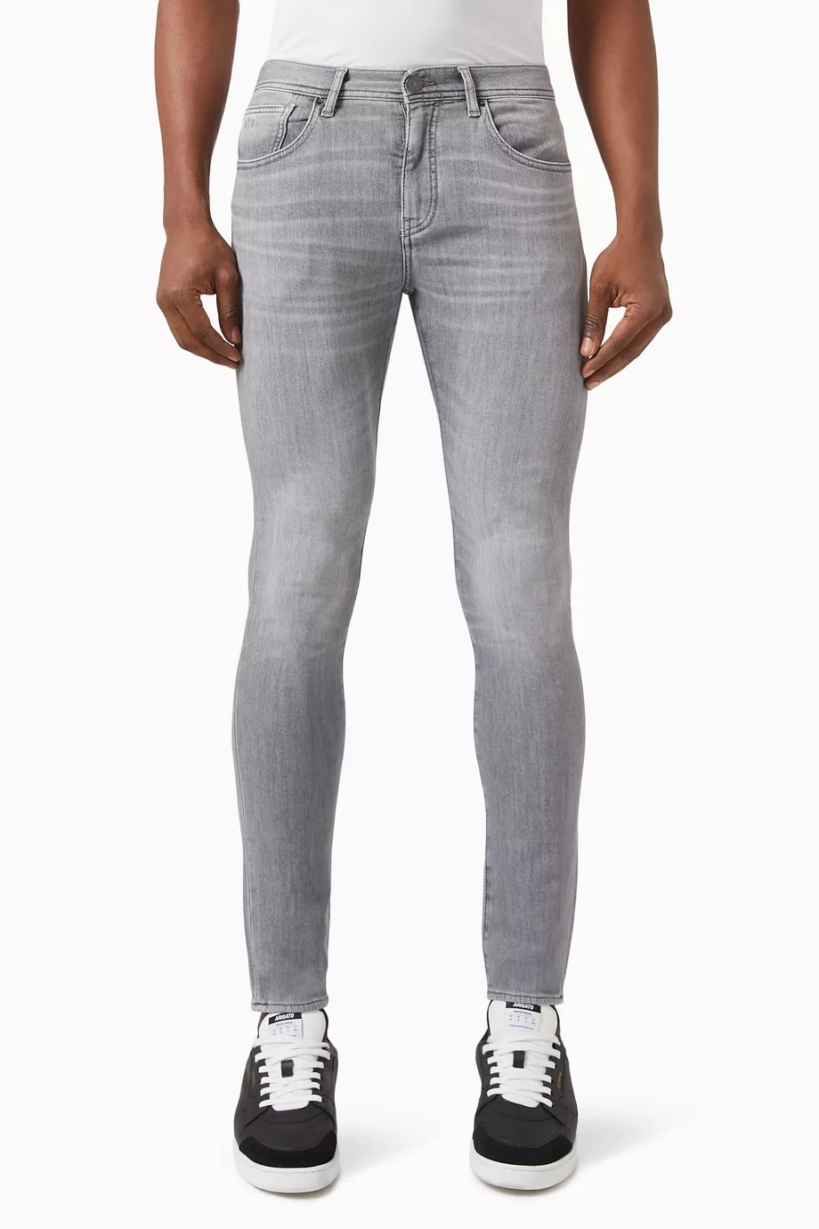 Grey skinny sale jeans men