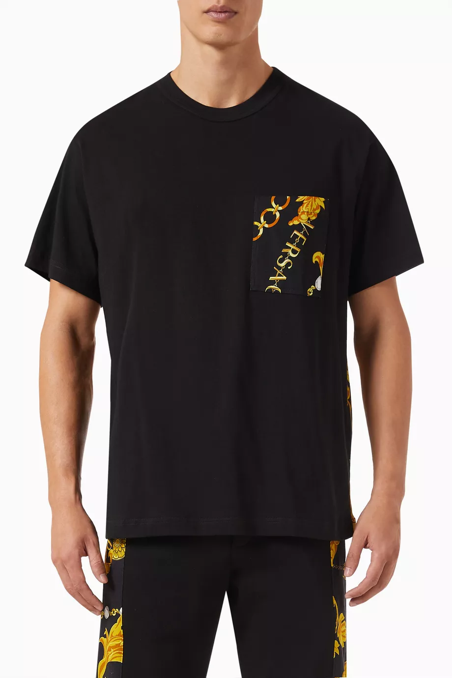 Versace jeans sale t shirt black