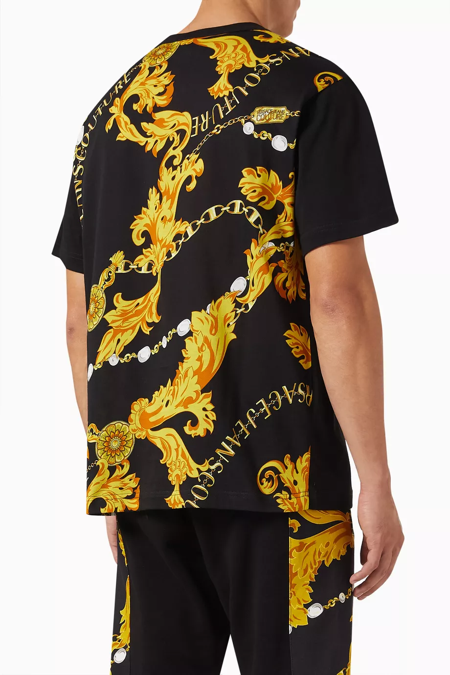 Versace jeans t shirt black hotsell