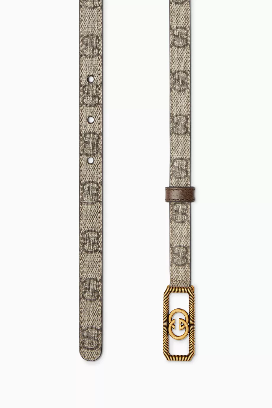 Jackie thin gg supreme canvas belt shop