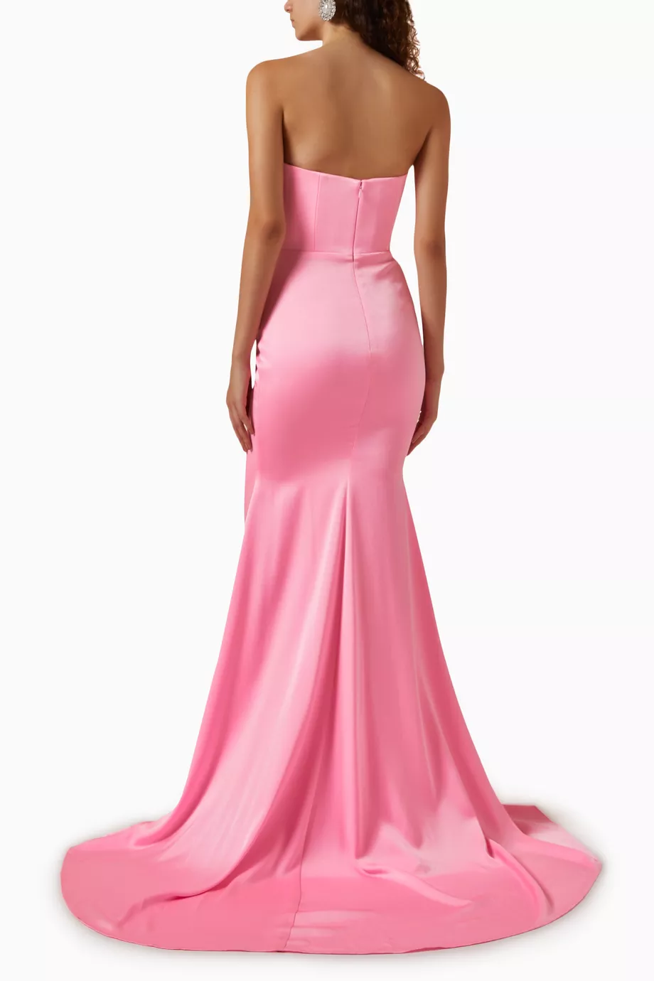 Pink shop strapless dress