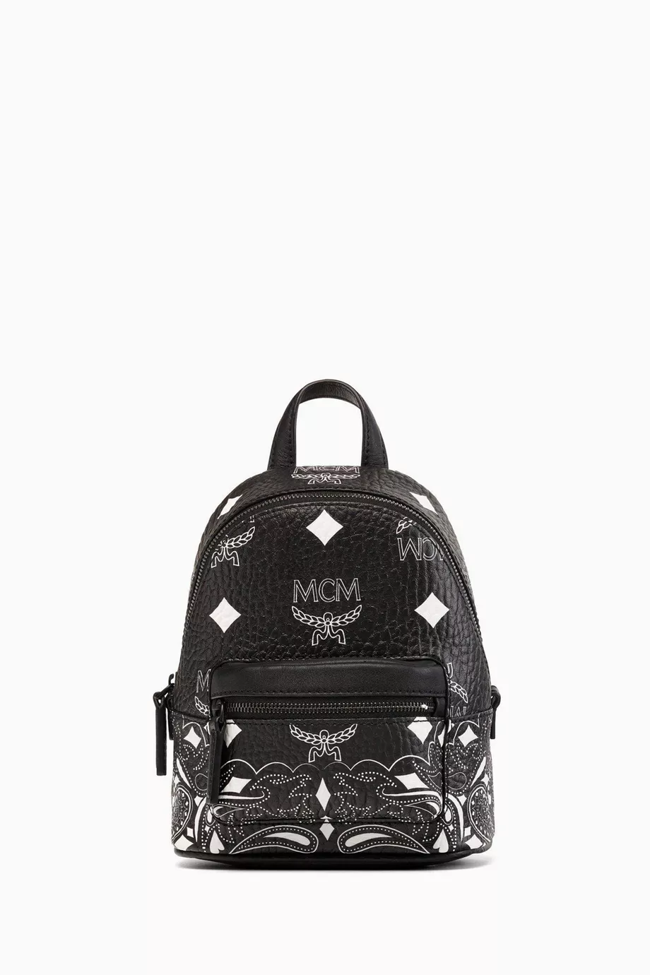All black mcm discount backpack