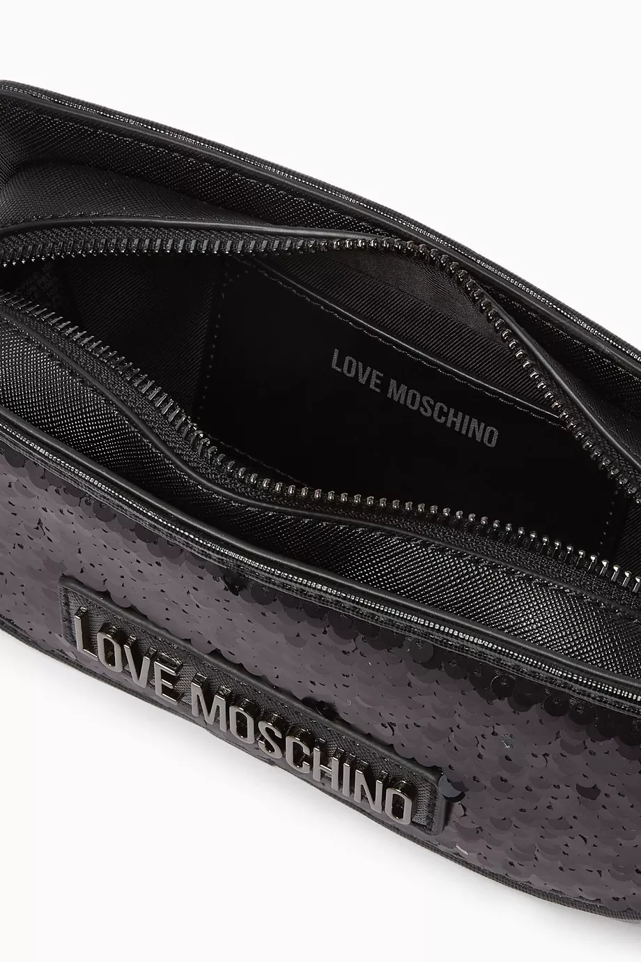 Love moschino top sequin bag