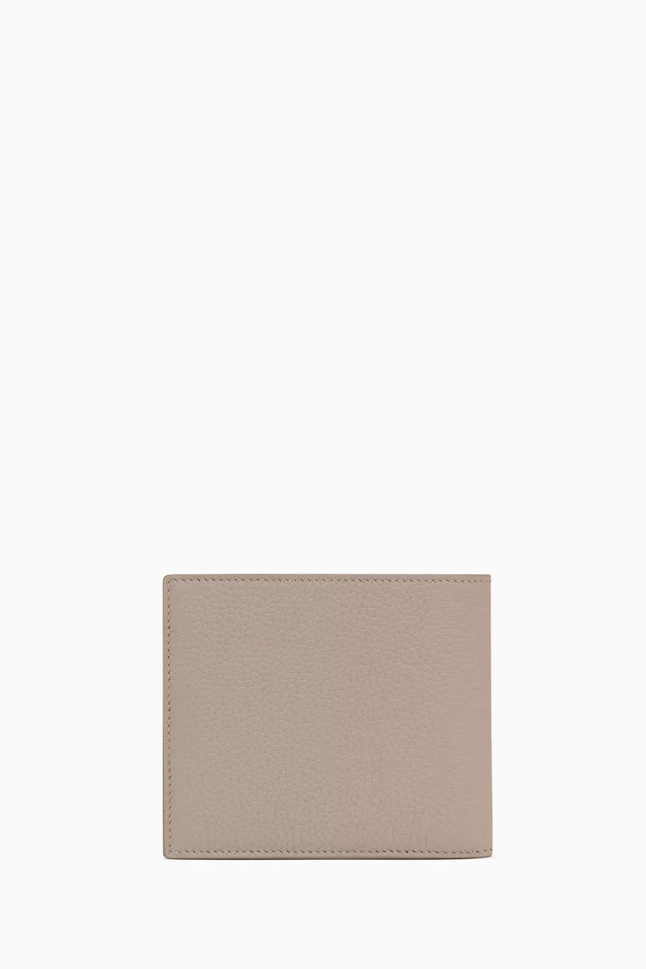 Buy SAINT LAURENT Brown Tiny Monogram East West Wallet in Leather