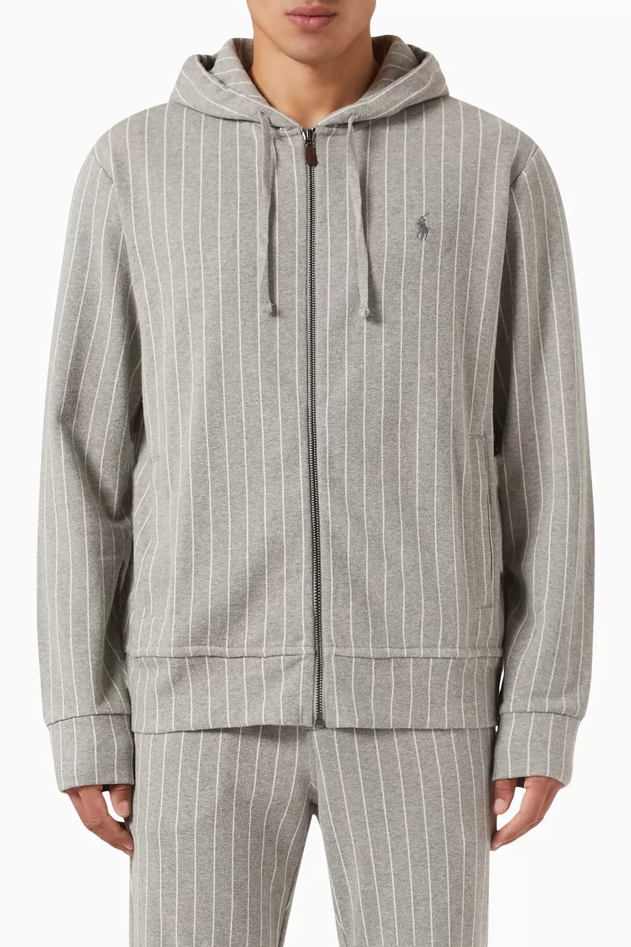 Polo hoodie grey deals