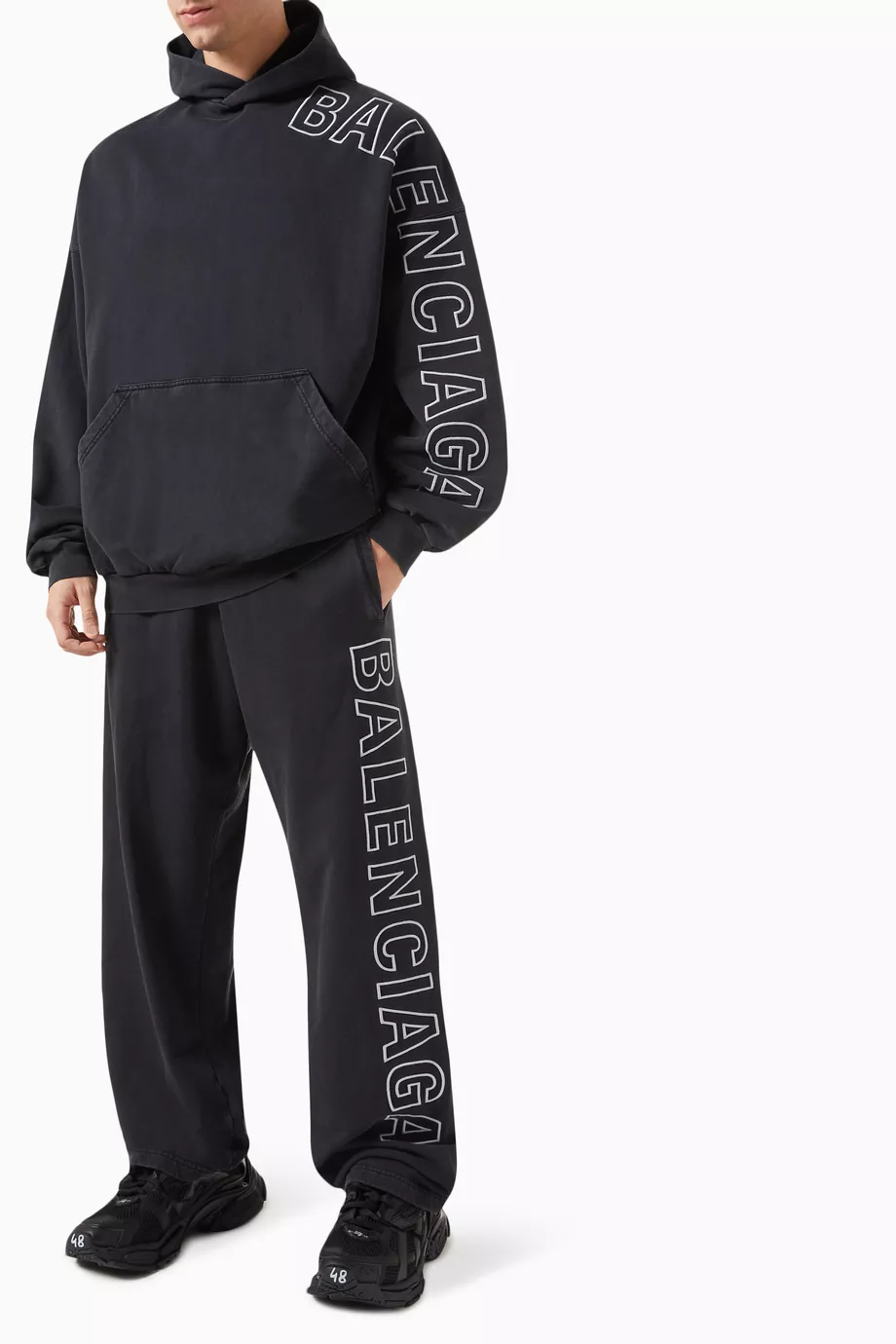 Balenciaga sweatsuit mens white discount