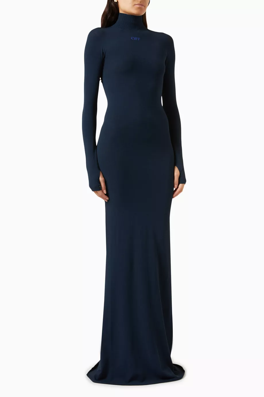 Turtleneck off best sale shoulder dress