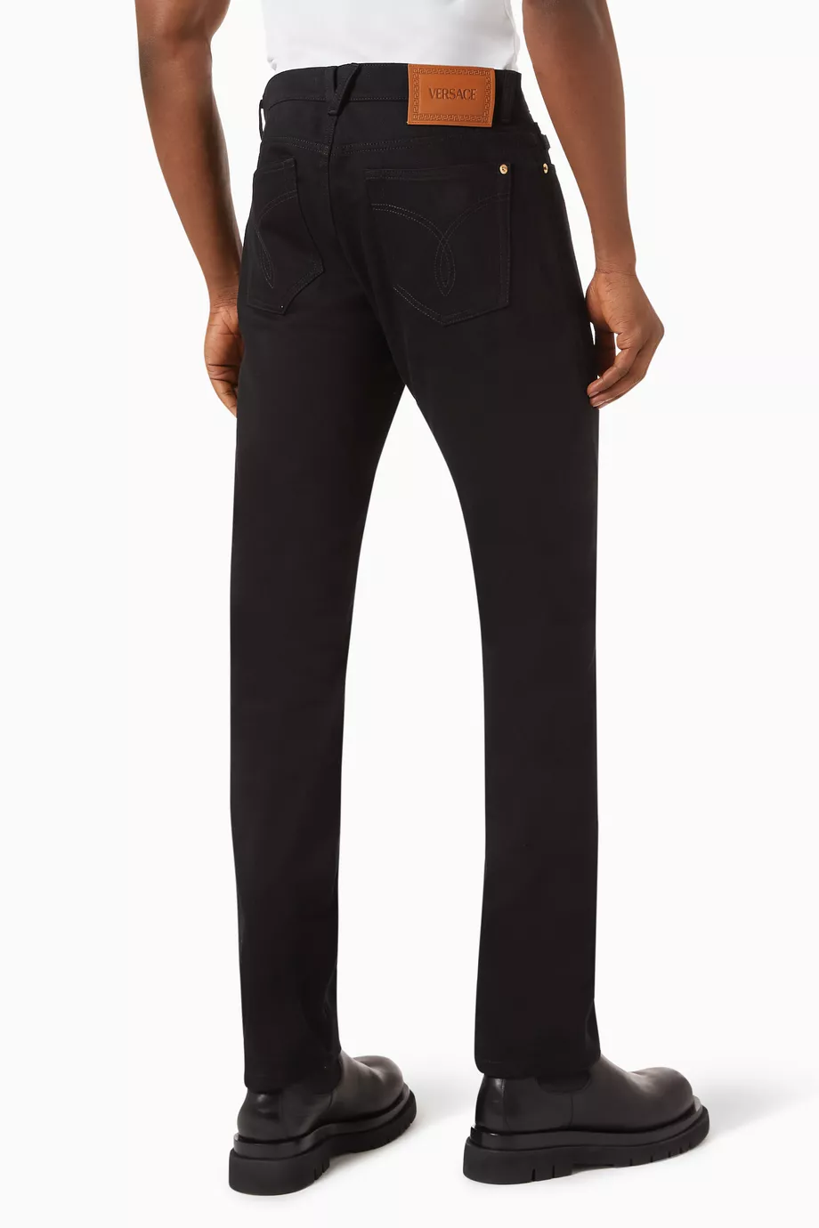 Versace black jeans hot sale