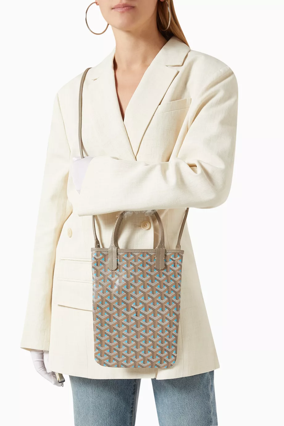 Buy Goyard Pre-Loved White Unused Limited Edition Sac Poitiers
