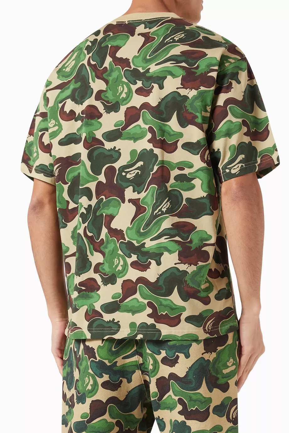Buy A Bathing Ape Multicolour Camo Ape Head One Point T shirt in Cotton for Men in UAE Ounass